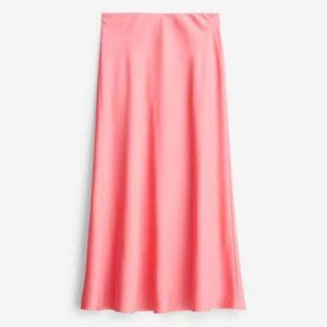 J. Crew Silk Midi Skirt
